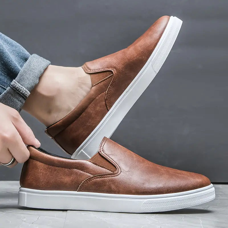 Genuine Leather Slip On