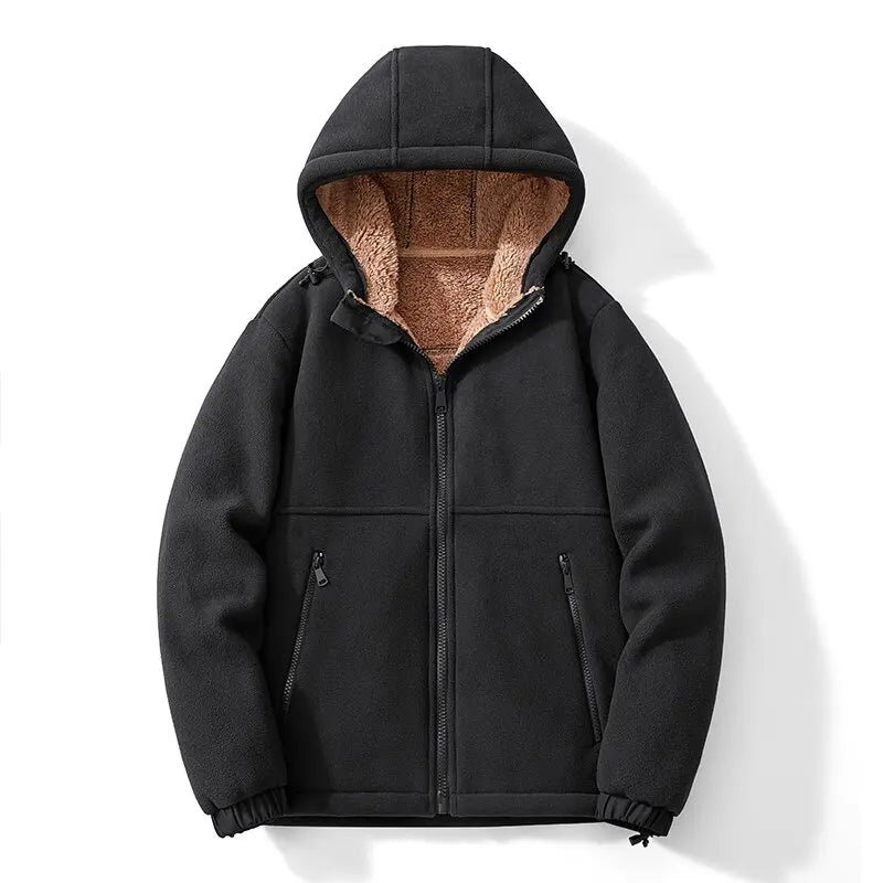 Fleece Hooded Coat