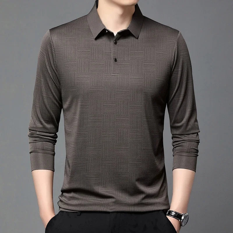 The Textura Long Sleeve Polo