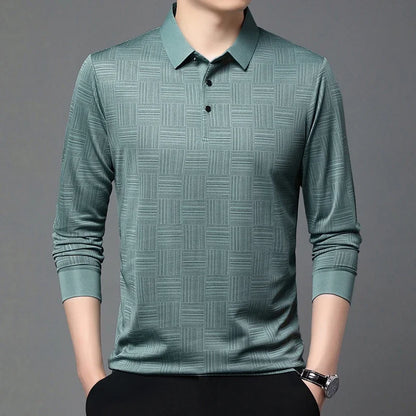 The Textura Long Sleeve Polo