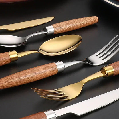 FineWood Flatware Set