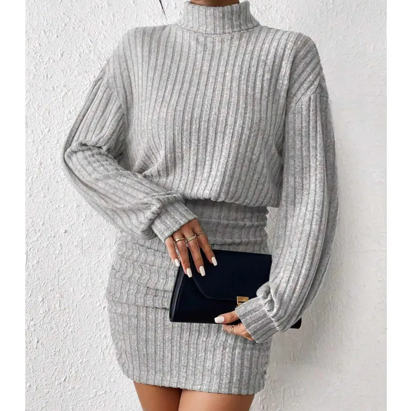 Sleek Knit Midi Dress