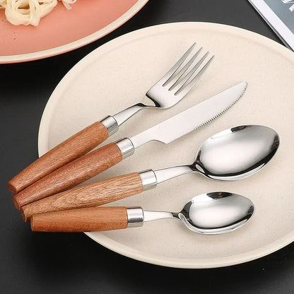 FineWood Flatware Set