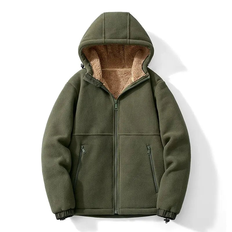 Fleece Hooded Coat