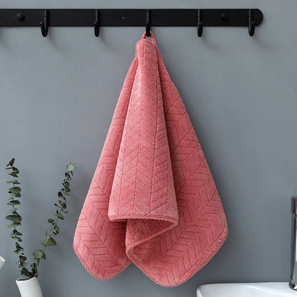 Coral Cotton Bath Towel