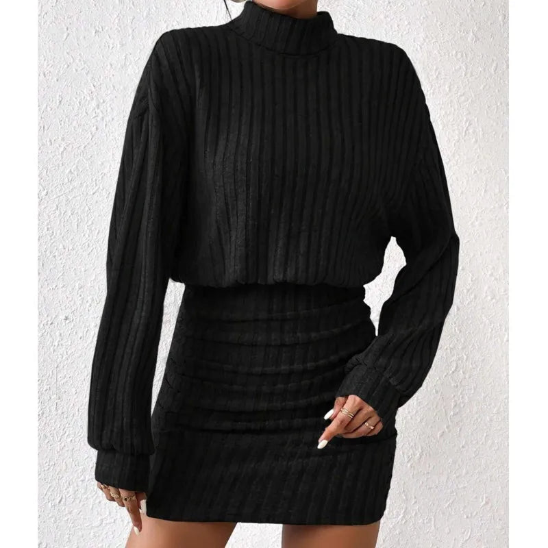 Sleek Knit Midi Dress