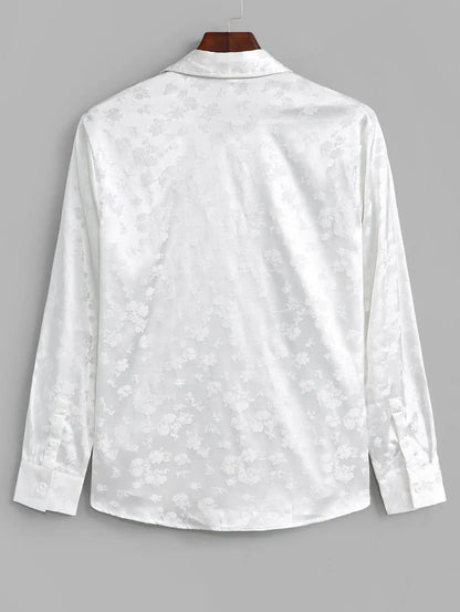 Silky Satin Floral Shirt